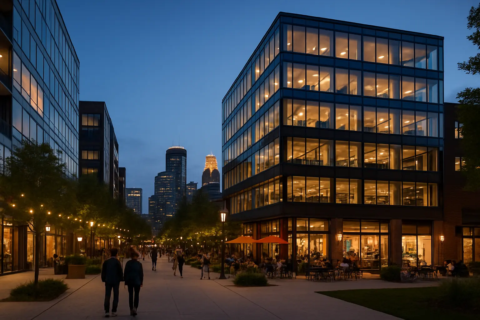 The Twin Cities' Business District Evolution: From Traditional to Trendy