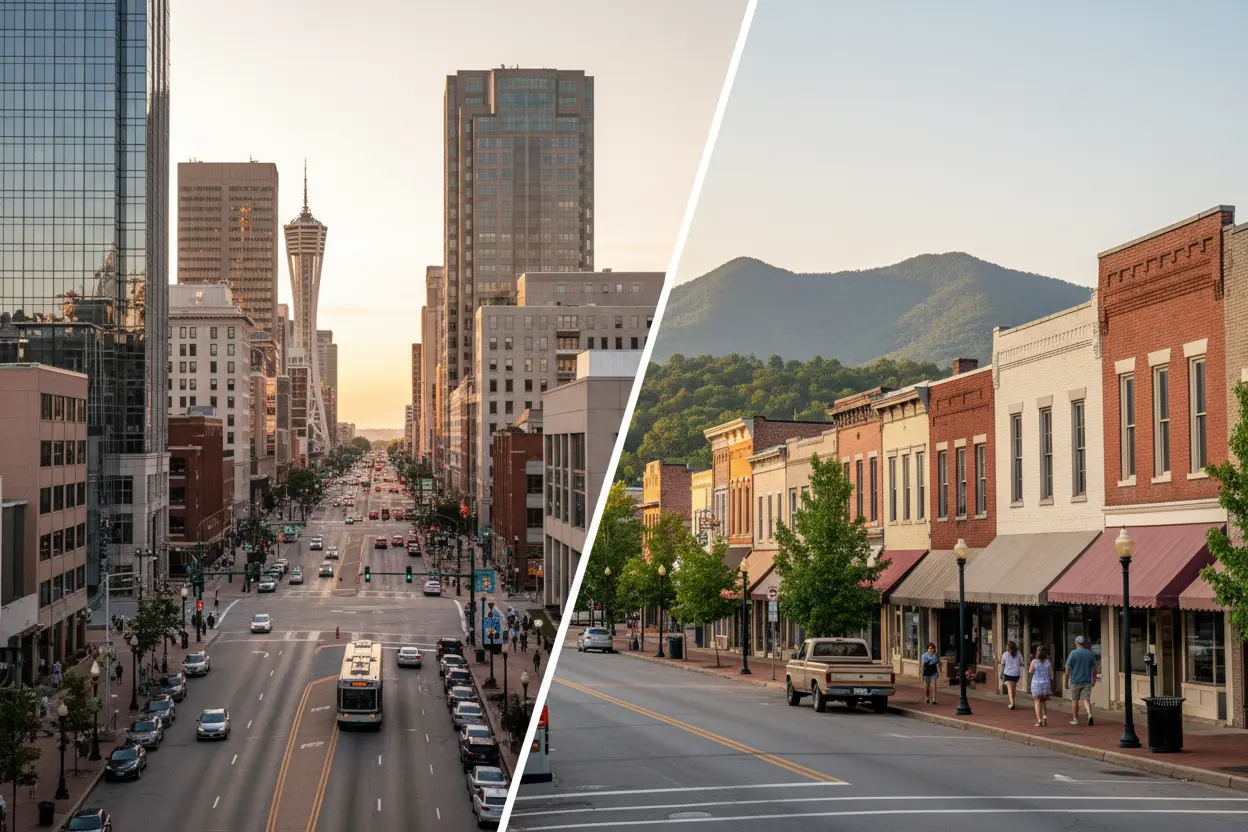 Knoxville and Maryville Real Estate: Choosing Between Urban and Small-Town Living
