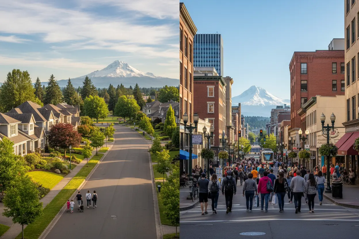 Suburban vs. Urban Living: Choosing Your Ideal Home in the Portland Metro Area
