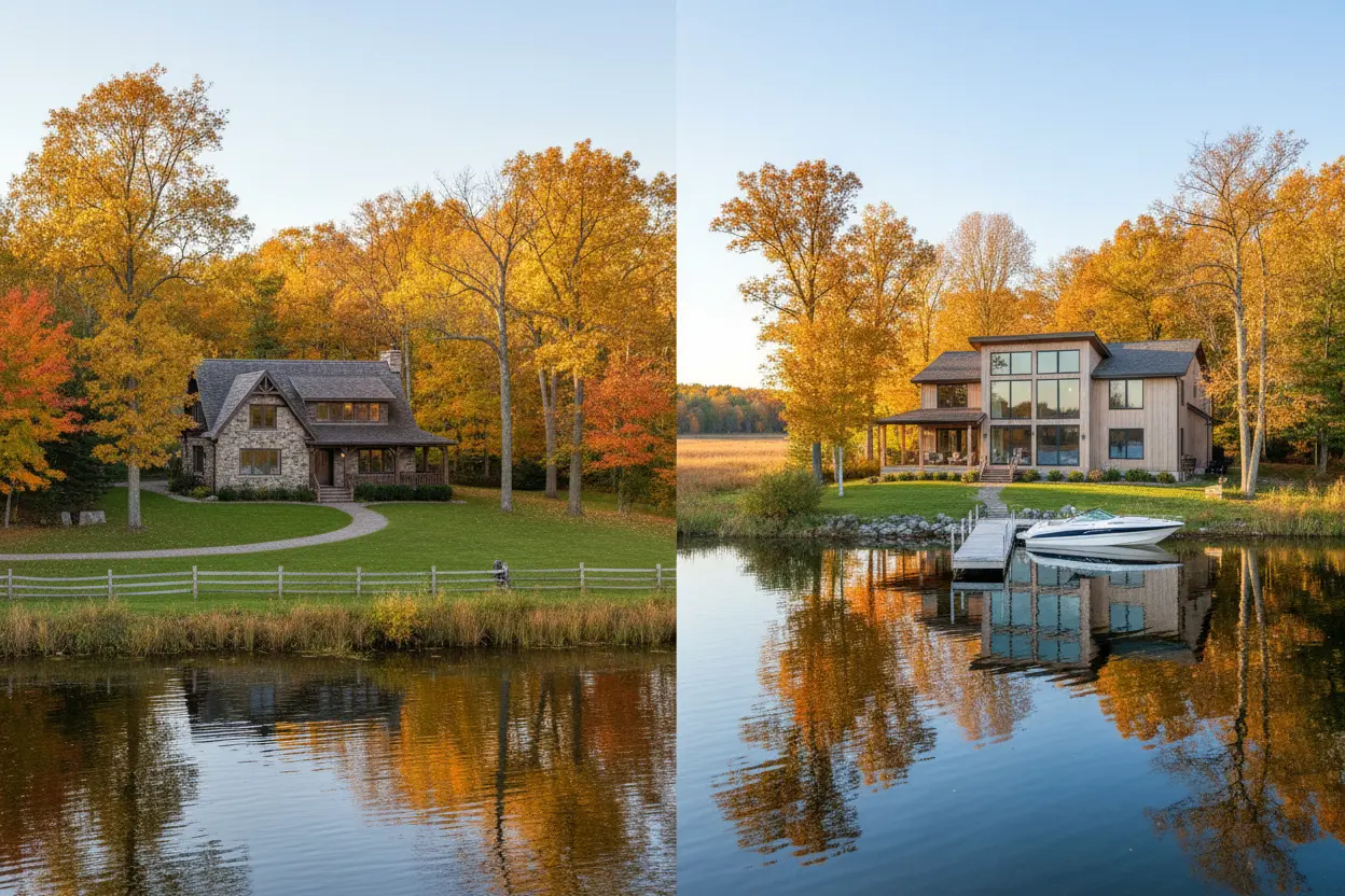 Waterfront vs Inland: Choosing Your Perfect Home in Central Lake and Bellaire