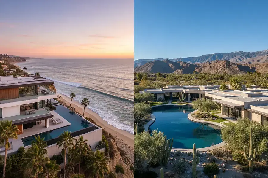 Choosing Between Coastal and Desert Luxury Homes in Southern California